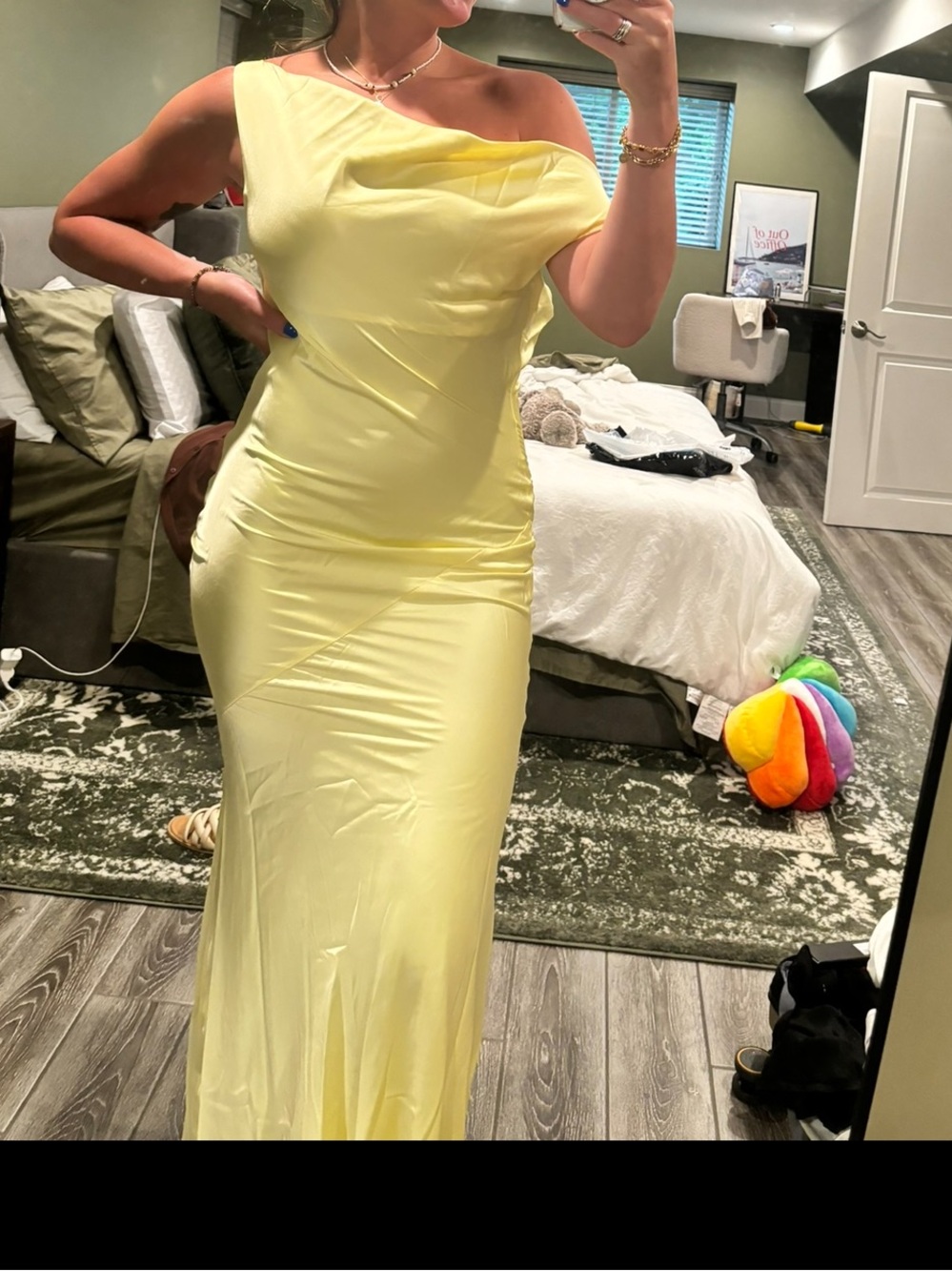 Peppermayo Yellow Sleeveless Cowl Neck Maxi Dress - Women's